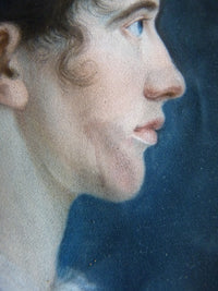 Paar Empire-Pastellporträts, 1813 – L.H. Hessel, Nürnberg, Kunst des frühen 19. Jahrhunderts