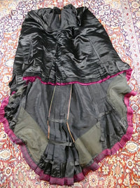 EMILE PINGAT Antikes viktorianisches Tournürenkleid, Paris, ca. 1882