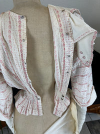 Natural Fiber Day Ensemble – Linen Skirt, Cotton Blouse & Leather Shoes
