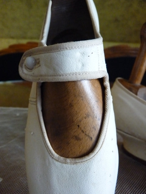 Antique Goatskin Wedding Shoes, ca. 1910