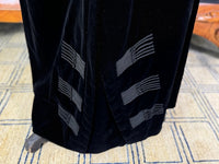 LINKER & Cie. Antikes schwarzes Samt-Gehkleid, Paris, ca. 1910