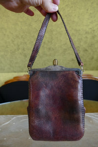 JUSTIN Ledertasche, ca. 1918
