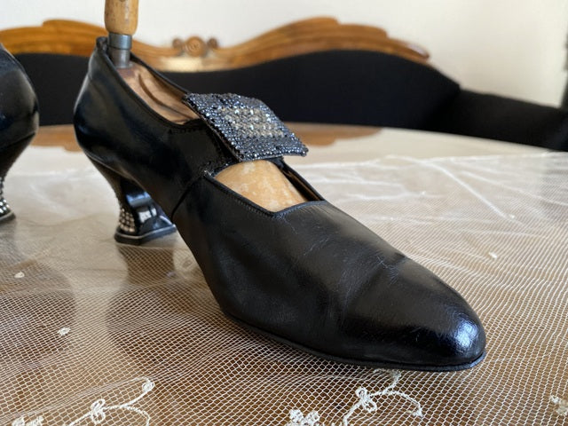 Ballschuhe, Strassabsatz, ca. 1909