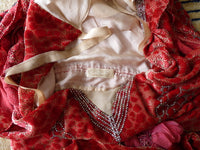 WORTH Antikes Samtkleid mit Dévoré-Muster, Paris, ca. 1926
