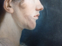 Paar Empire-Pastellporträts, 1813 – L.H. Hessel, Nürnberg, Kunst des frühen 19. Jahrhunderts