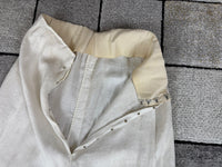 Natural Fiber Day Ensemble – Linen Skirt, Cotton Blouse & Leather Shoes