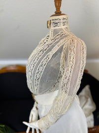 Antique Four‑Piece Edwardian Walking Dress ca. 1910 – Linen, Lace & Lady Gillman Provenance