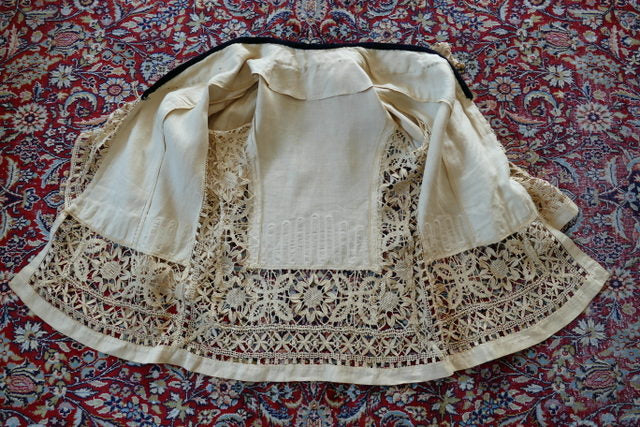 Antikes edwardianisches Leinen-Geh-Ensemble, ca. 1906 – Kleid & Jacke
