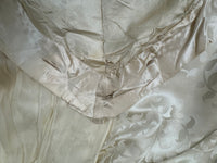 Evening Dress 1912 – Cream Silk Brocade with Lace & Crepe Drapes by M. E. Humble, Court Dressmaker, Lady Gillman Provenance