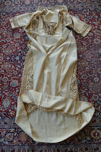 Antikes edwardianisches Leinen-Geh-Ensemble, ca. 1906 – Kleid & Jacke