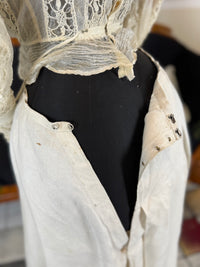 Antique Four‑Piece Edwardian Walking Dress ca. 1910 – Linen, Lace & Lady Gillman Provenance