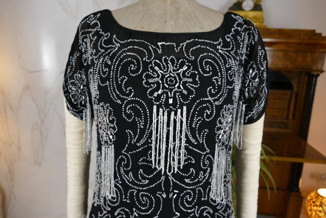 Besticktes Flapper-Kleid, Frankreich, ca. 1925