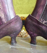 JONES, PETTERSON &amp; NEWHALL Co. Lamé-Abendpumps, ca. 1910