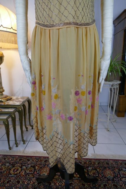 Antique Silk Beaded Cocktail Dress, ca. 1926