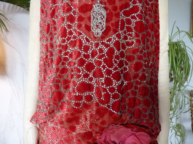 Antique Worth flapper evening dress 