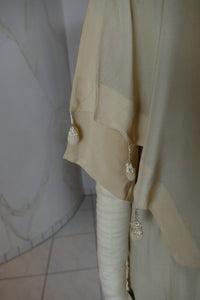 Antikes Brautkleid aus Seidensatin-Crêpe, Amerika, ca. 1925