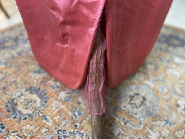 Rosa Satin-Abendkleid aus der Titanic-Ära, ca. 1912