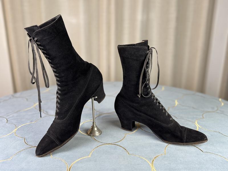 Wildleder-Schnürstiefel, ca. 1916