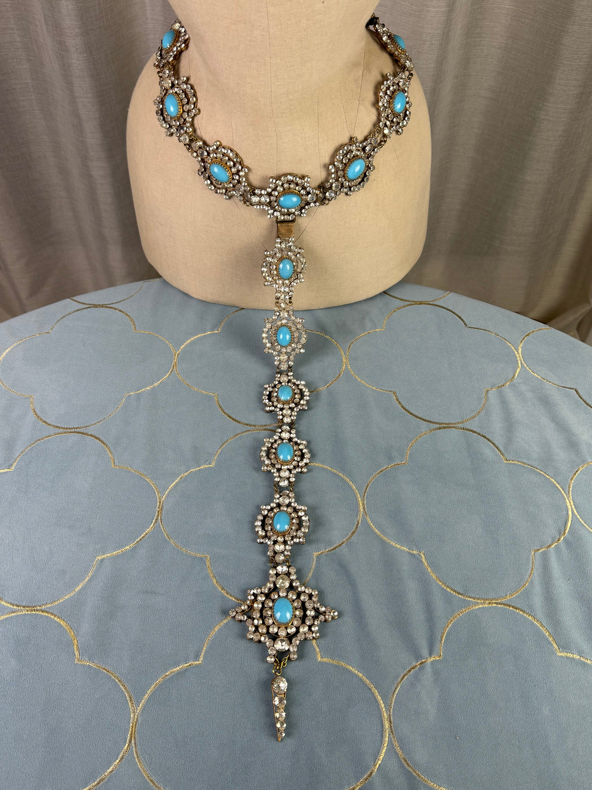 Antiker Strass-Theatergürtel, Deutschland, ca. 1890-1910