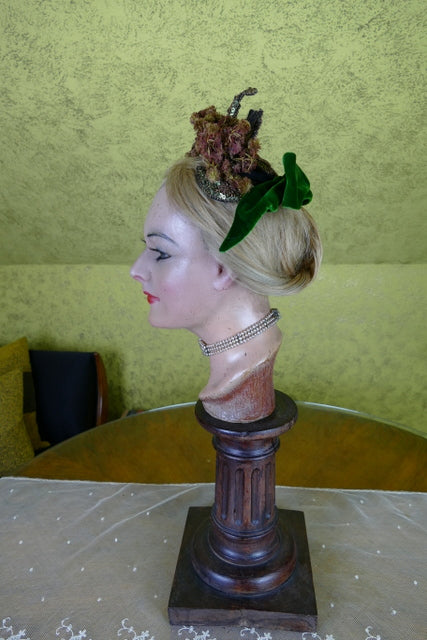 Frau. JOSSE Elegante Haube, Paris, ca. 1884