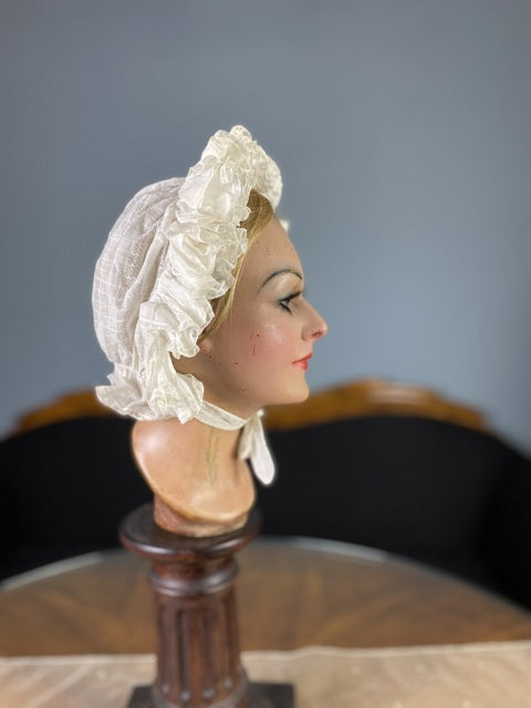 Boudoir-Haube, ca. 1890