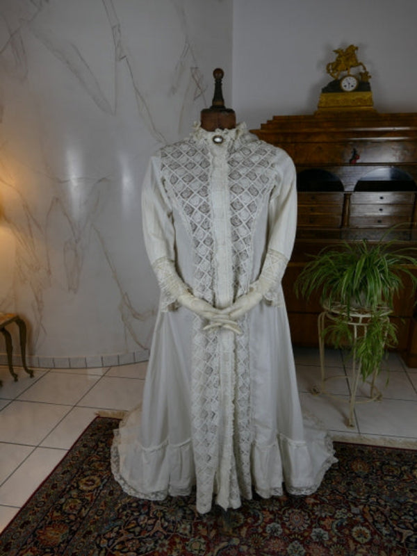 Boudoir-Gewand, Amerika, ca. 1877