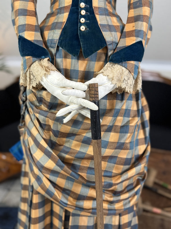 Antique croquet gown, ca. 1888 