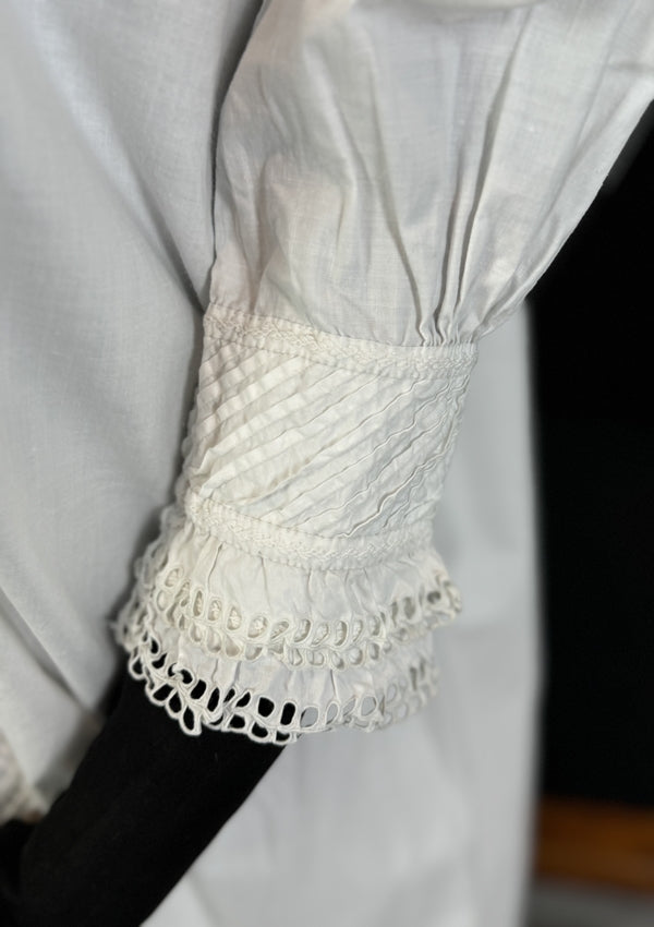 Antiker viktorianischer Baumwollbademantel, England, ca. 1890