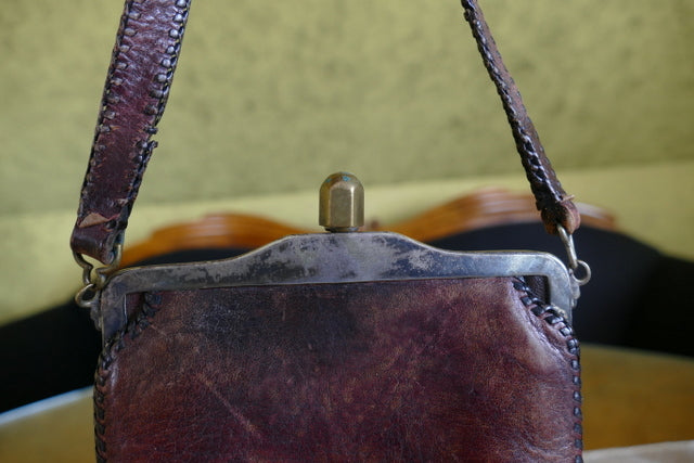 JUSTIN Ledertasche, ca. 1918