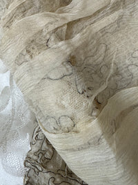 Evening Dress 1912 – Cream Silk Brocade with Lace & Crepe Drapes by M. E. Humble, Court Dressmaker, Lady Gillman Provenance