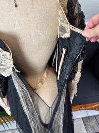 Antikes edwardianisches Abendkleid ca. 1906 – Seide, Spitze, Tüll & Brokat aus England