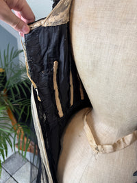 Antikes edwardianisches Abendkleid ca. 1906 – Seide, Spitze, Tüll & Brokat aus England