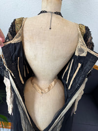 Antikes edwardianisches Abendkleid ca. 1906 – Seide, Spitze, Tüll & Brokat aus England