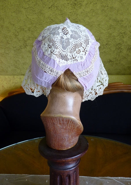 Fliederfarbene Boudoir-Mütze, 1920er Jahre