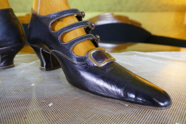 Antike Wanderstiefel aus Leder, ca. 1901