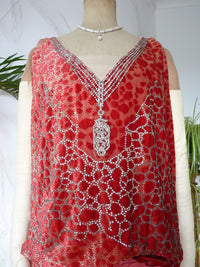 Antique Worth flapper evening dress 