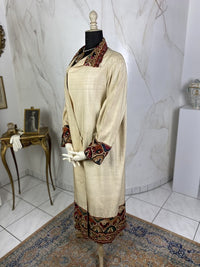 Vintage wild silk coat, 1920s 