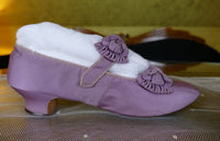 Antique Lilac Leather Evening Shoes by OPPERMANN, Berlin, ca. 1867–1870
