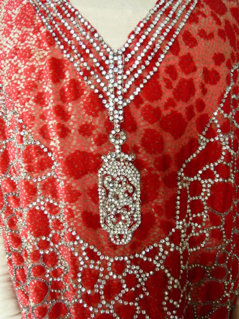Antique Worth flapper evening dress 