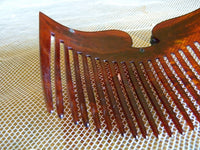 Antiker Kamm aus Kunstschildpatt und Strass, ca. 1905