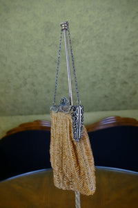 Bernsteinfarbene Art Déco Tasche, 1920er