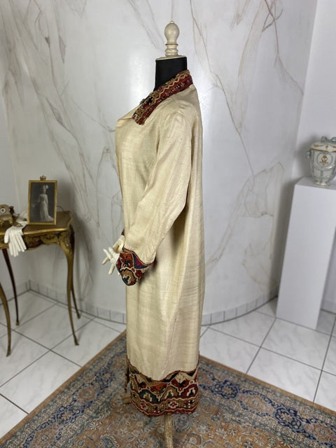 Vintage wild silk coat, 1920s 