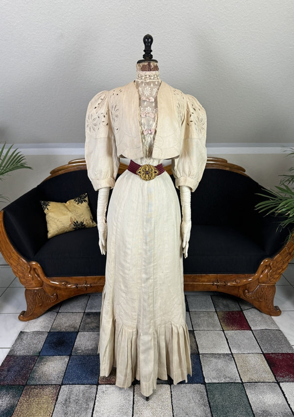 Leinen-Spazierkleid, Amerika, ca. 1904