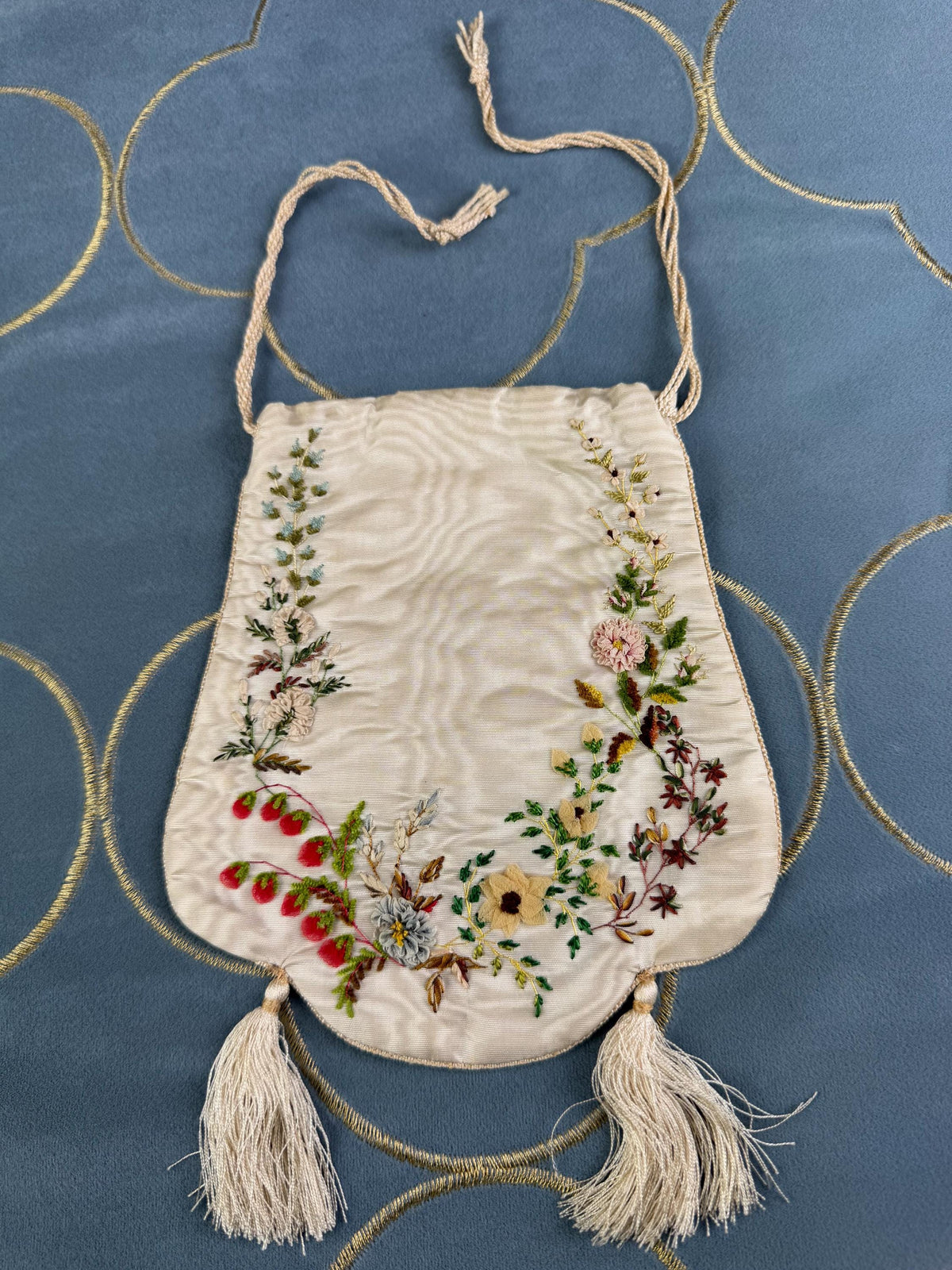 Bestickte Biedermeier-Tasche, England, ca. 1820-1830