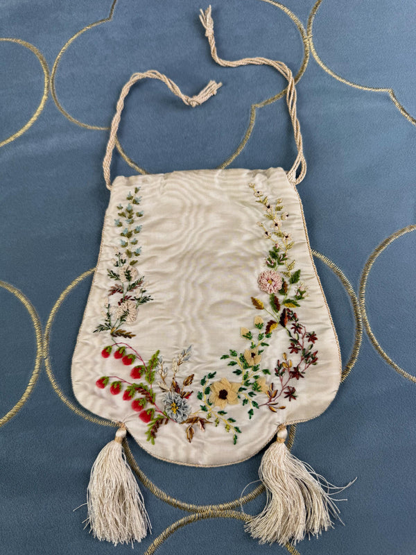 Bestickte Biedermeier-Tasche, England, ca. 1820-1830