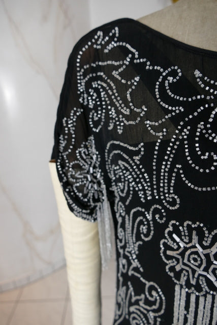 Besticktes Flapper-Kleid, Frankreich, ca. 1925