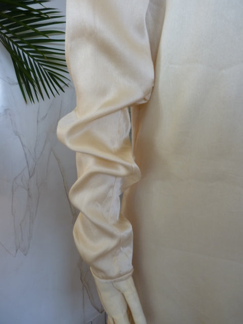 Vintage satin wedding dress, ca. 1925