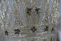 Antikes Flapper-Abendkleid, ca. 1926 – Perlenverzierte Jazz-Age-Silhouette