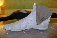 Dehnbare Seidenstiefel, ca. 1852