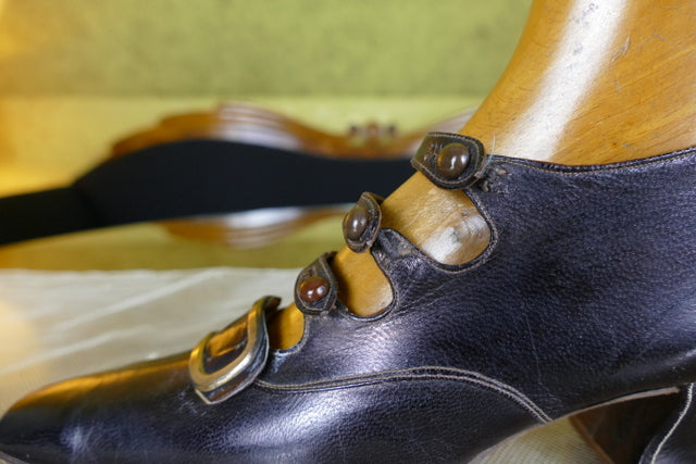 Antike Wanderstiefel aus Leder, ca. 1901